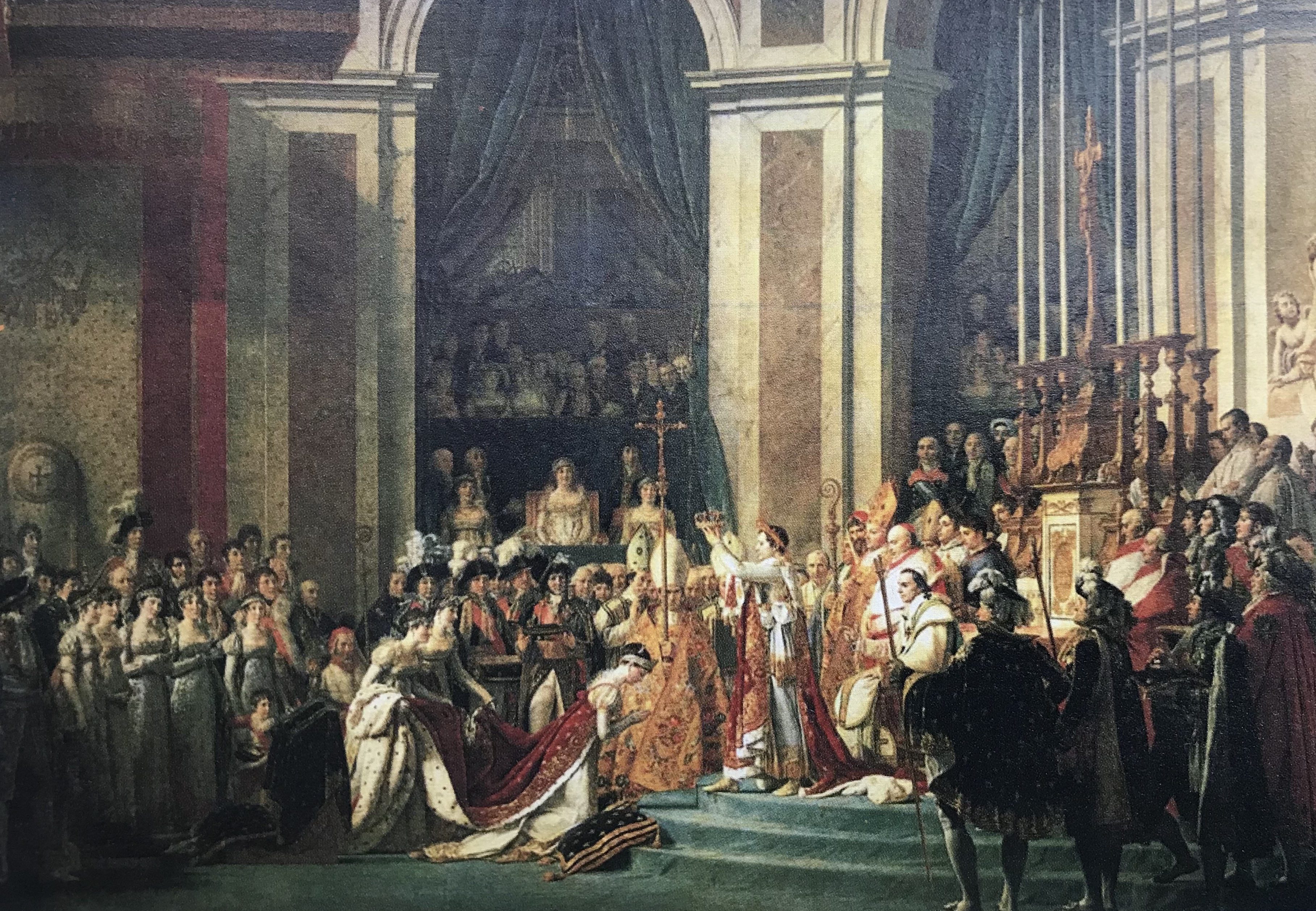 加冕式/大卫/布面油彩/610cm×931cm /公元1805-1807年/巴黎卢浮宫